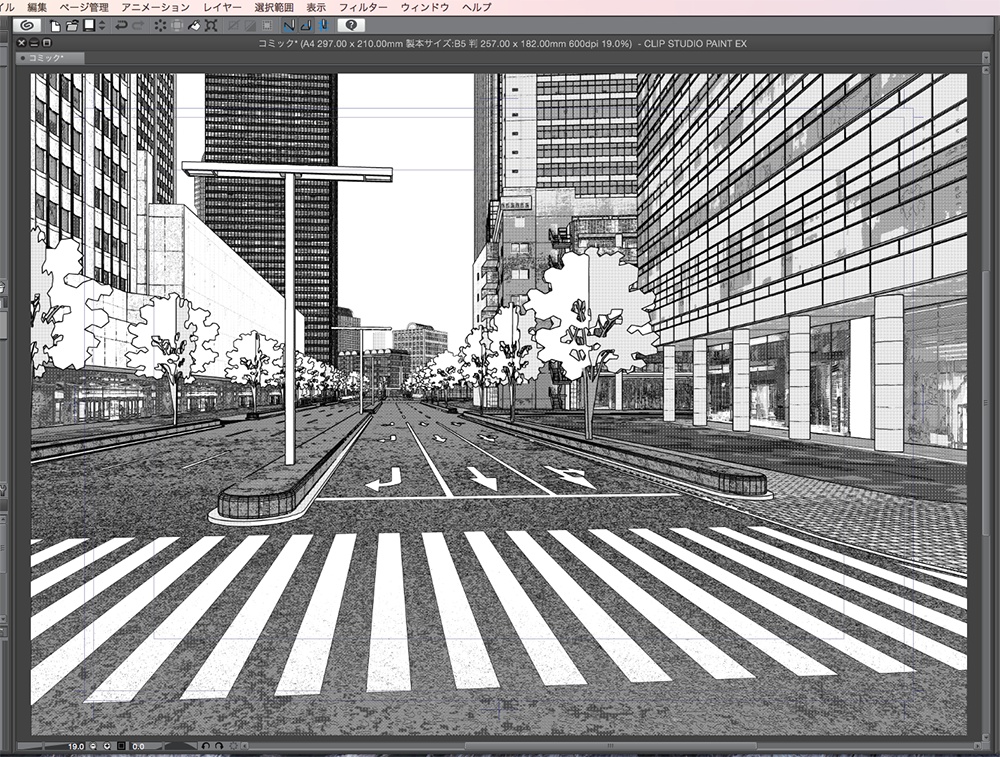 漫画背景用3D素材「西新宿高層ビル」(CLIP STUDIO用 3Dオブジェクト.cs3o)