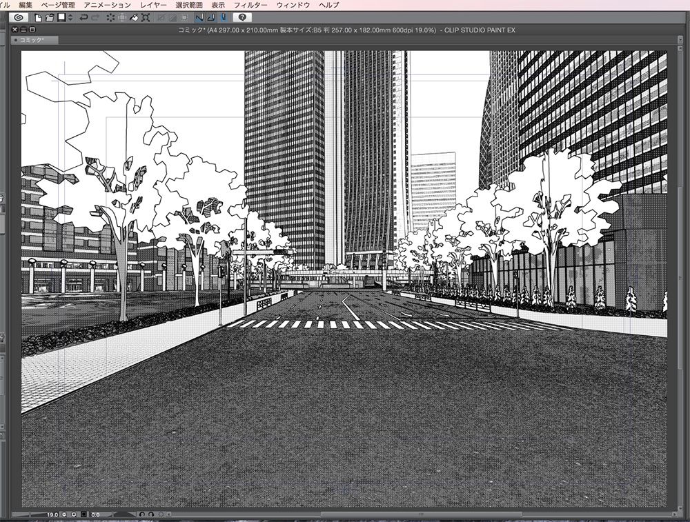 漫画背景用3D素材「西新宿高層ビル」(CLIP STUDIO用 3Dオブジェクト.cs3o)
