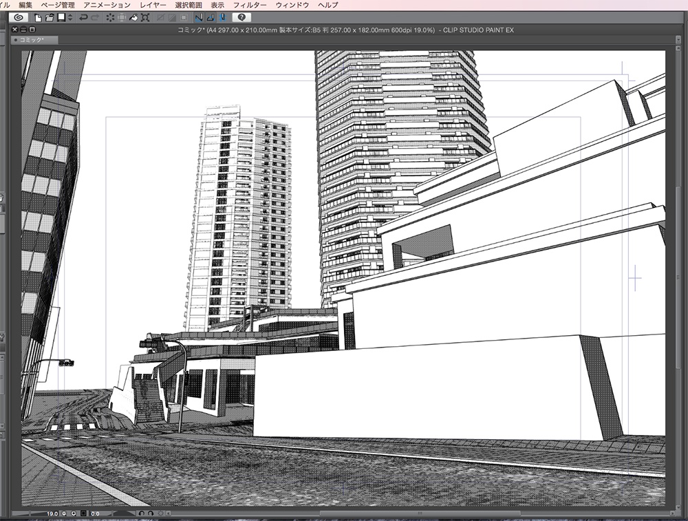 漫画背景用3D素材「タワーマンション」(CLIP STUDIO用 3Dオブジェクト.cs3o)