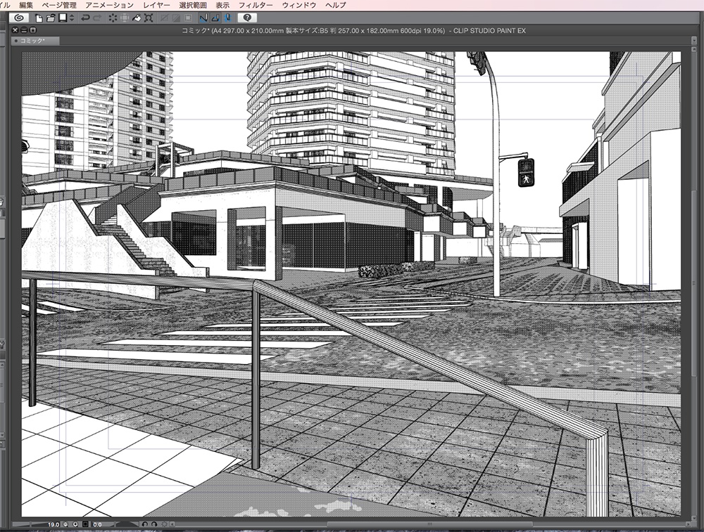 漫画背景用3D素材「タワーマンション」(CLIP STUDIO用 3Dオブジェクト.cs3o)