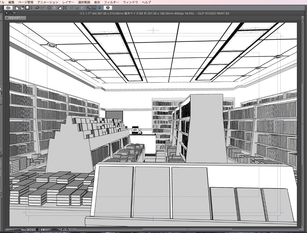 漫画背景用3D素材「カプセルトイショップ」(CLIP STUDIO用 3Dオブジェクト.cs3o)