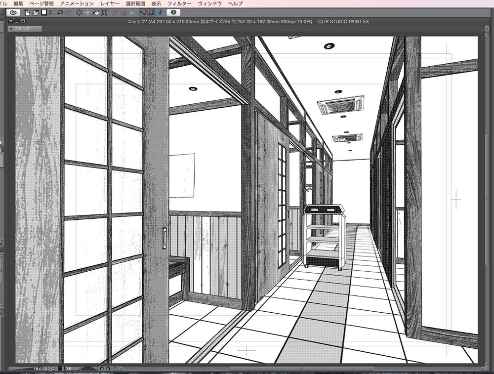漫画背景用3D素材「焼き肉店の個室」(CLIP STUDIO用 3Dオブジェクト.cs3o)
