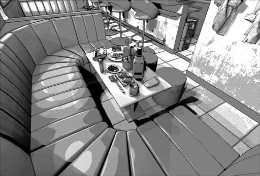 漫画背景用 360パノラマ3Dオブジェクト Bar