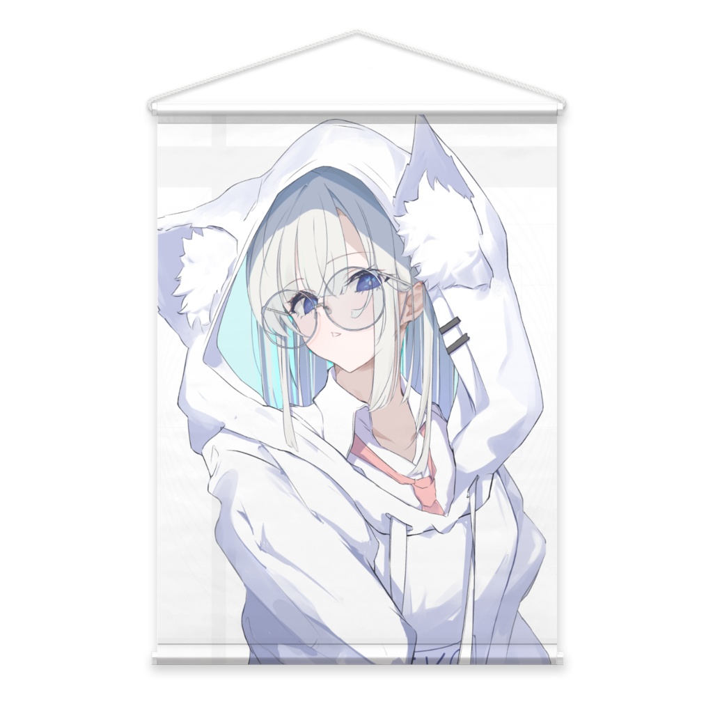 白パーカーちゃん タペストリー