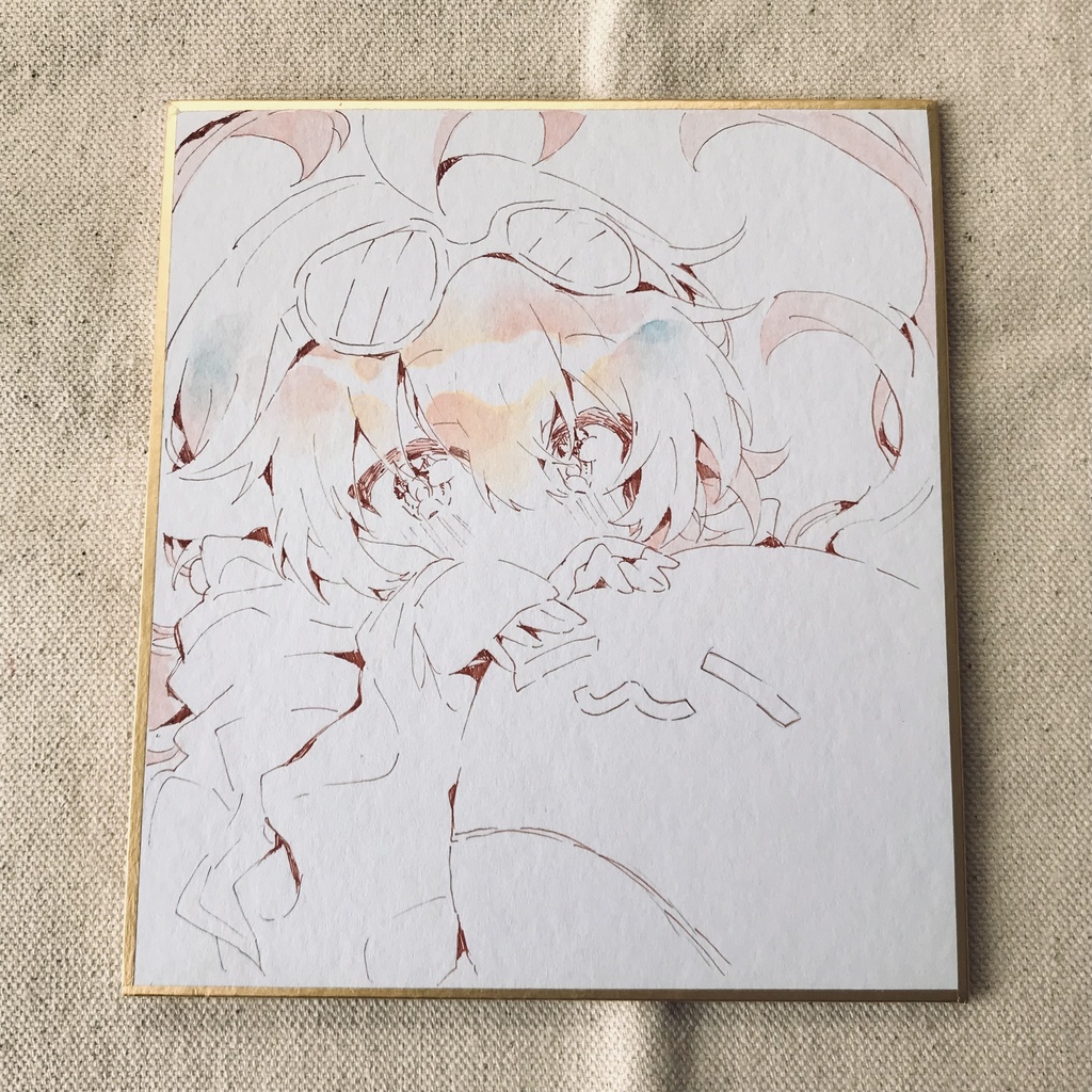 ブルーアーカイブ ミニ色紙原画