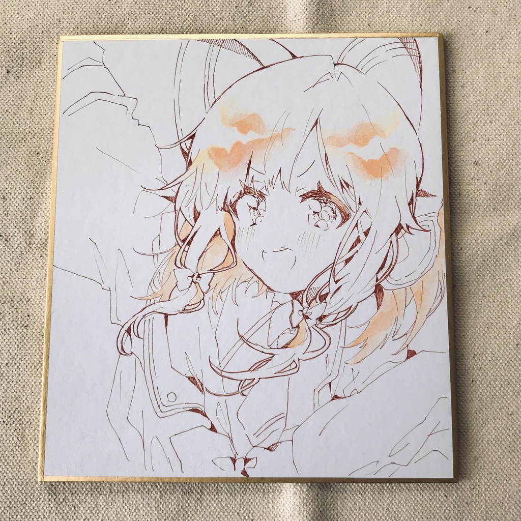 ブルーアーカイブ ミニ色紙原画