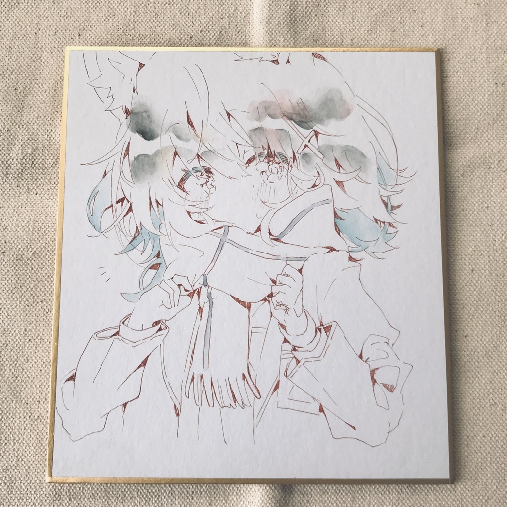 ブルーアーカイブ ミニ色紙原画