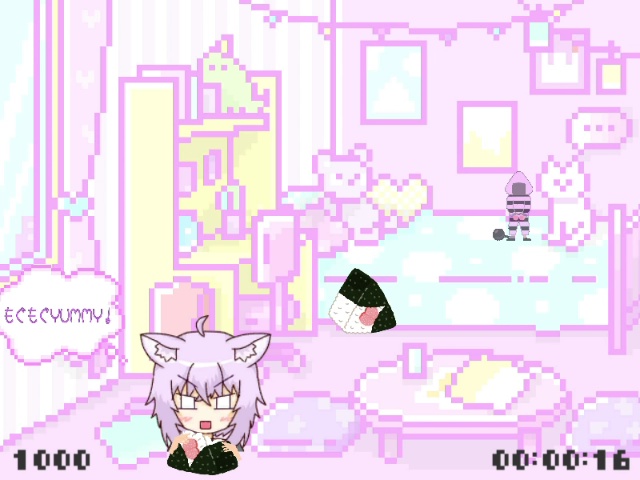 もぐもぐおにぎり-猫又おかゆ ファンゲーム- / Mogumogu Onigiri (Hololive fangame)