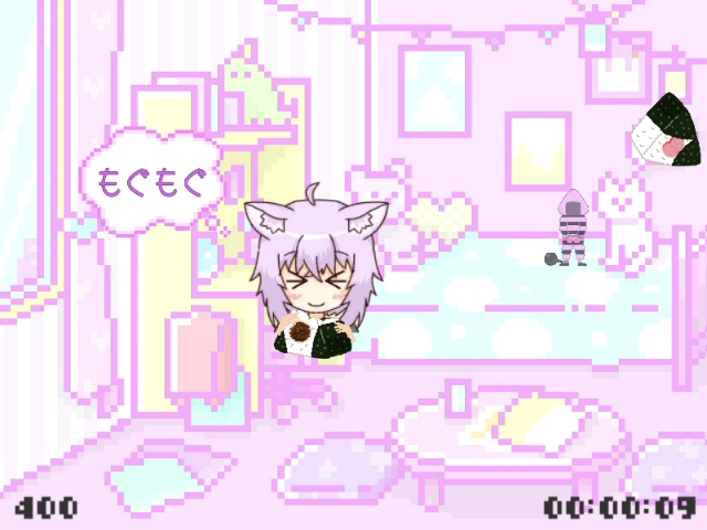 もぐもぐおにぎり-猫又おかゆ ファンゲーム- / Mogumogu Onigiri (Hololive fangame)