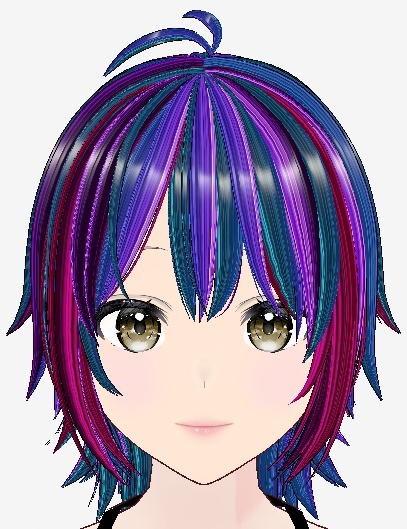 Hair dark rainbow