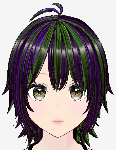 Hair goth rainbow
