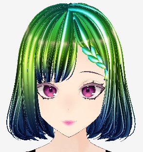 Hair neon green