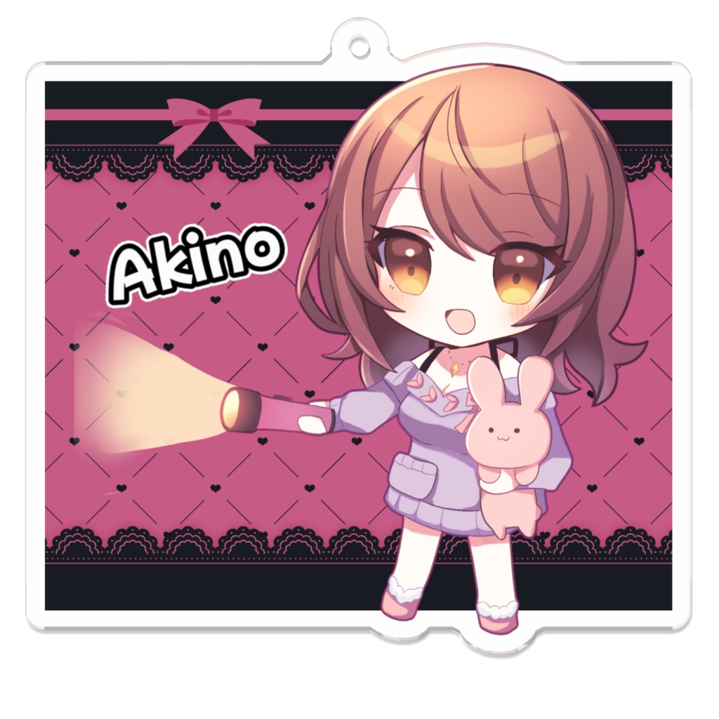 アクリルキーホルダーB（コーティング） - 70 x 70 (mm)