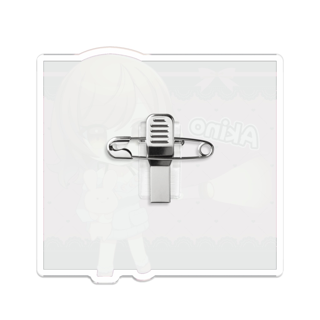 アクリルバッジB - 70 x 70 (mm)