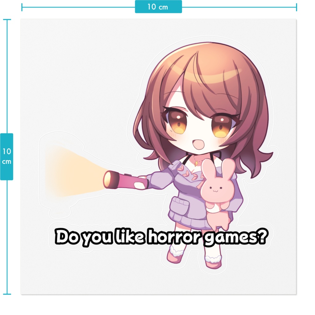 ステッカーD - 100 x 100 (mm)