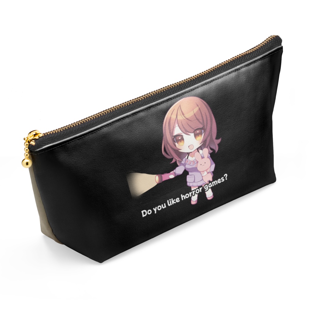 ポーチA - 長さ21.5cm / 高さ10cm - ブラック