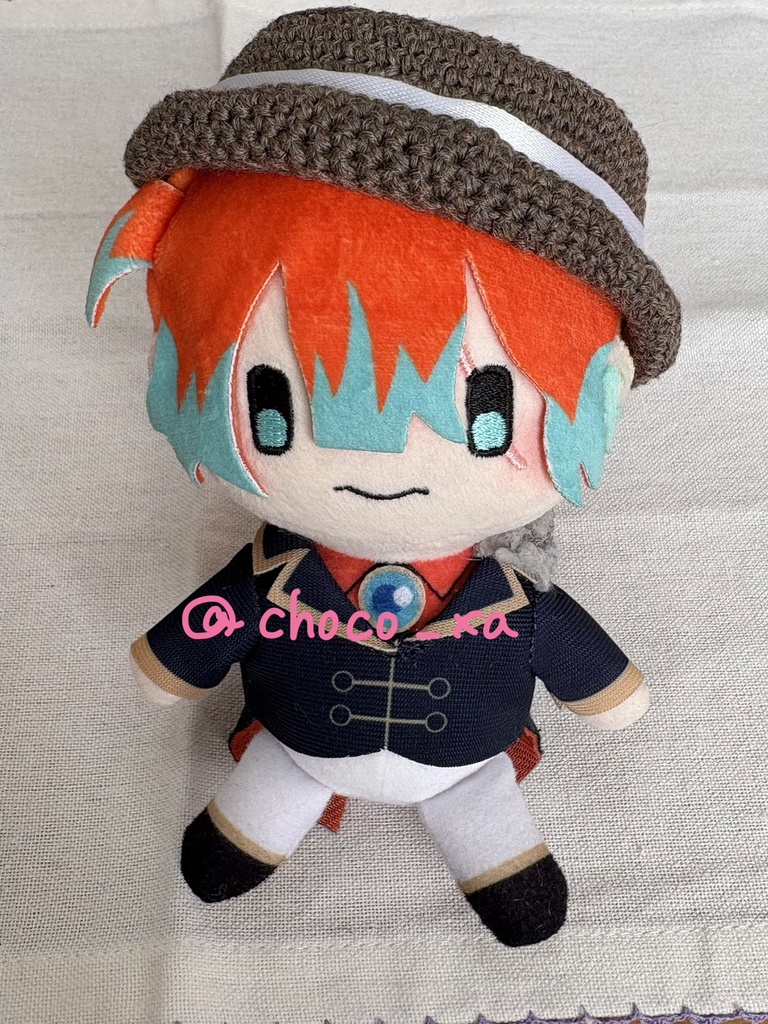 カンカン帽 リボン付き(ぬいパペサイズ)