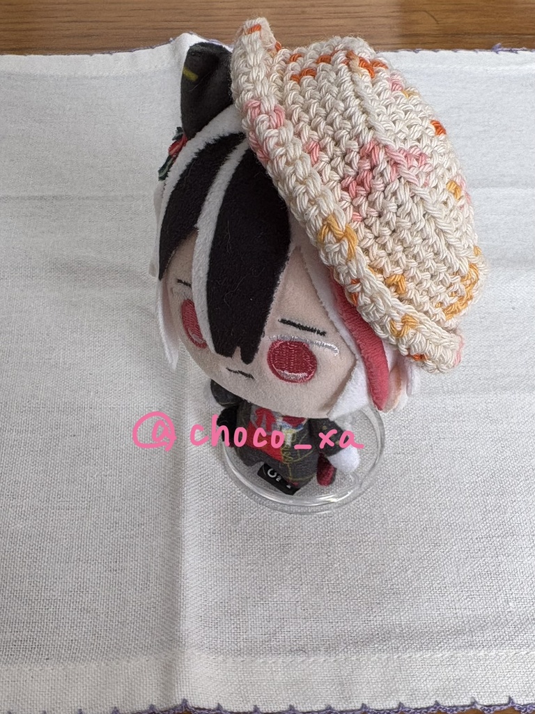 カンカン帽 リボン付き(展ぬい、まめサイズ)