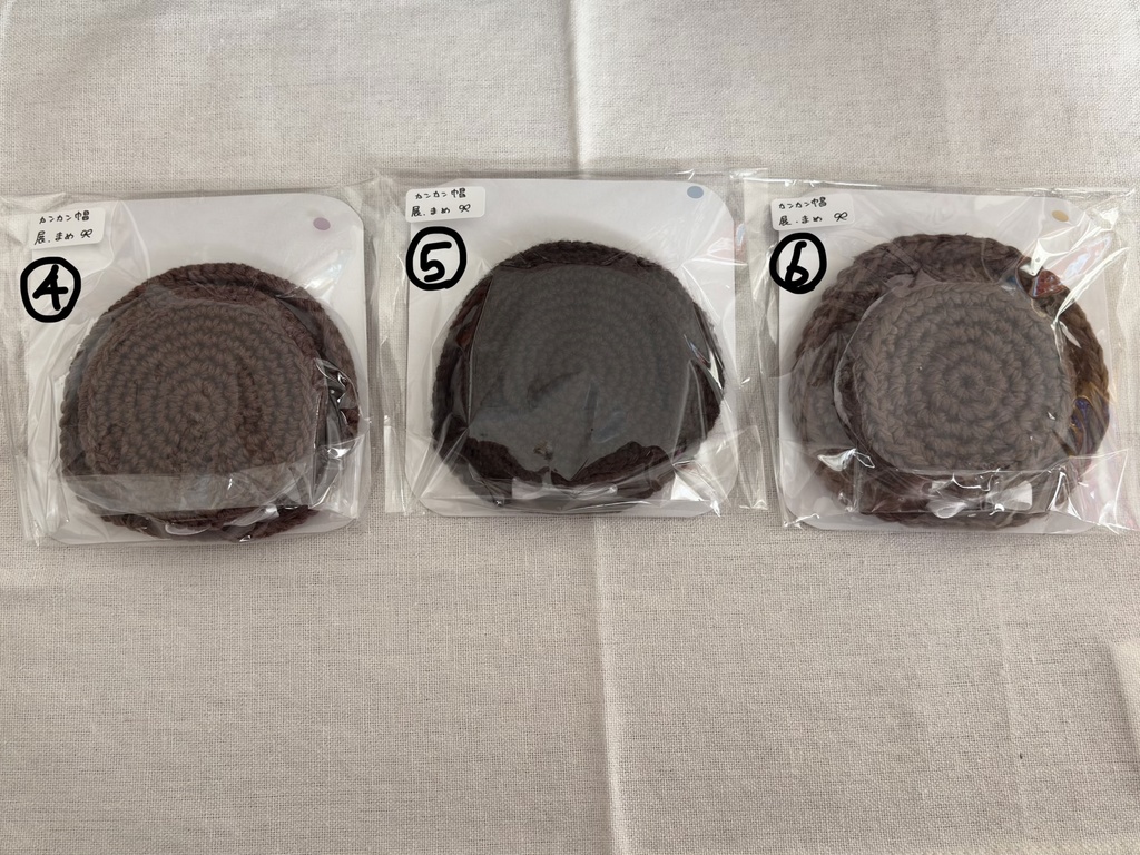 カンカン帽 リボン付き(展ぬい、まめサイズ)