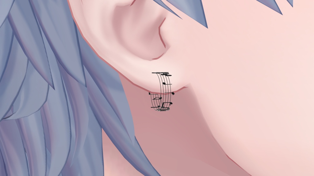 【VRChat】アクセサリーセット(楽譜)