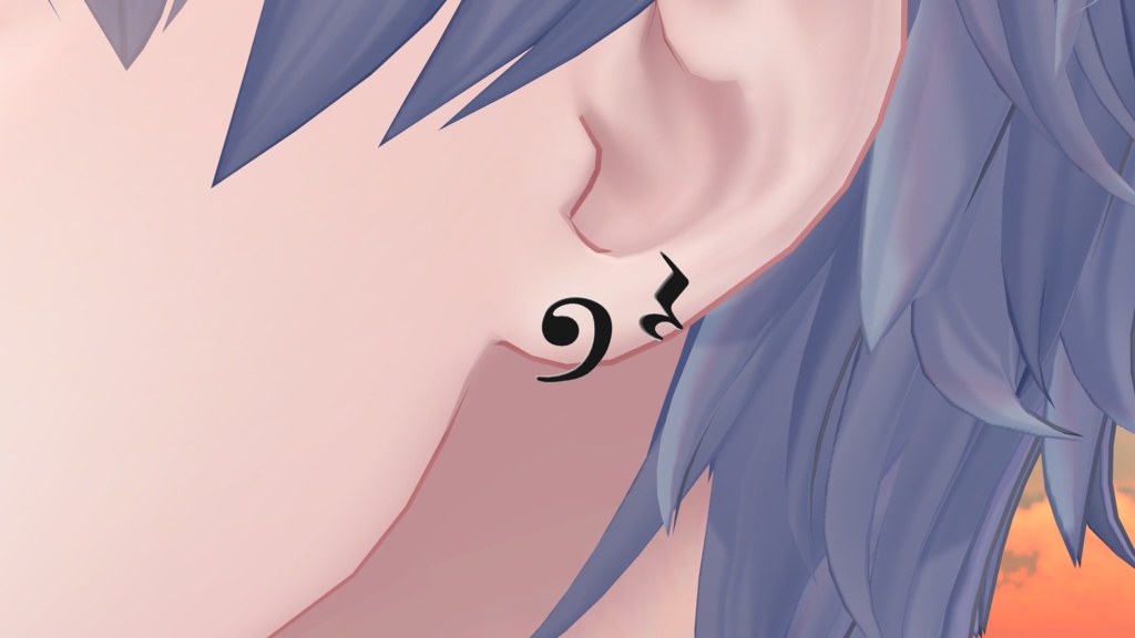 【VRChat】アクセサリーセット(楽譜)