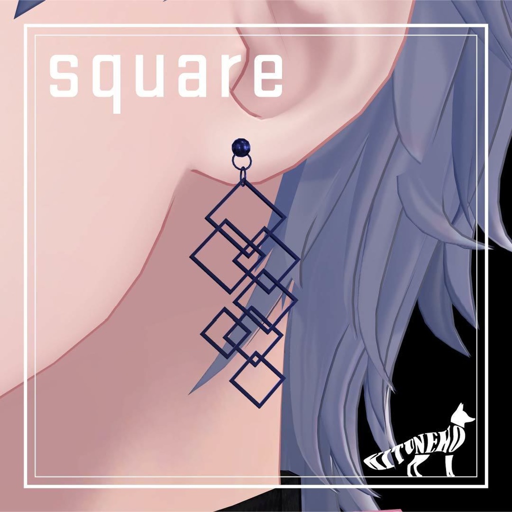 【揺れる！】square/スクエアピアス