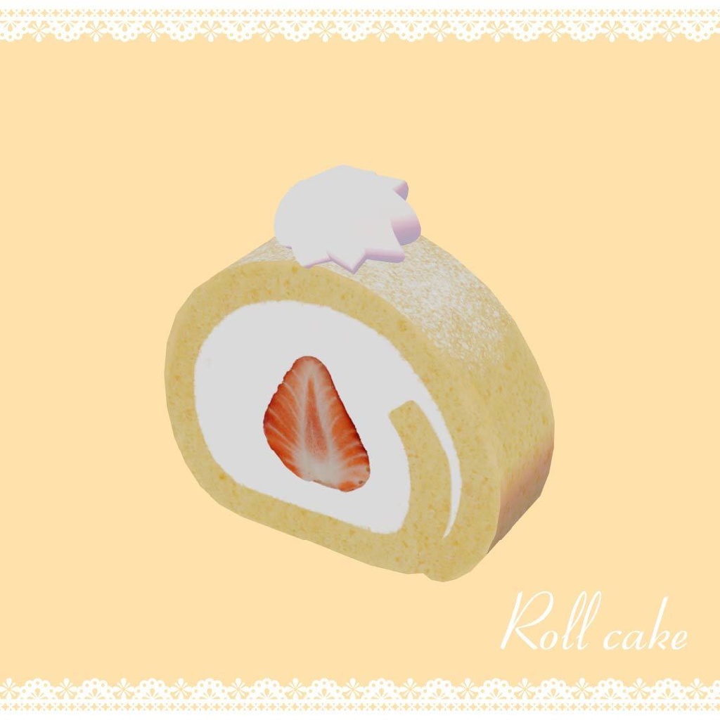 スイーツセット(ロールケーキ&クレームブリュレ)