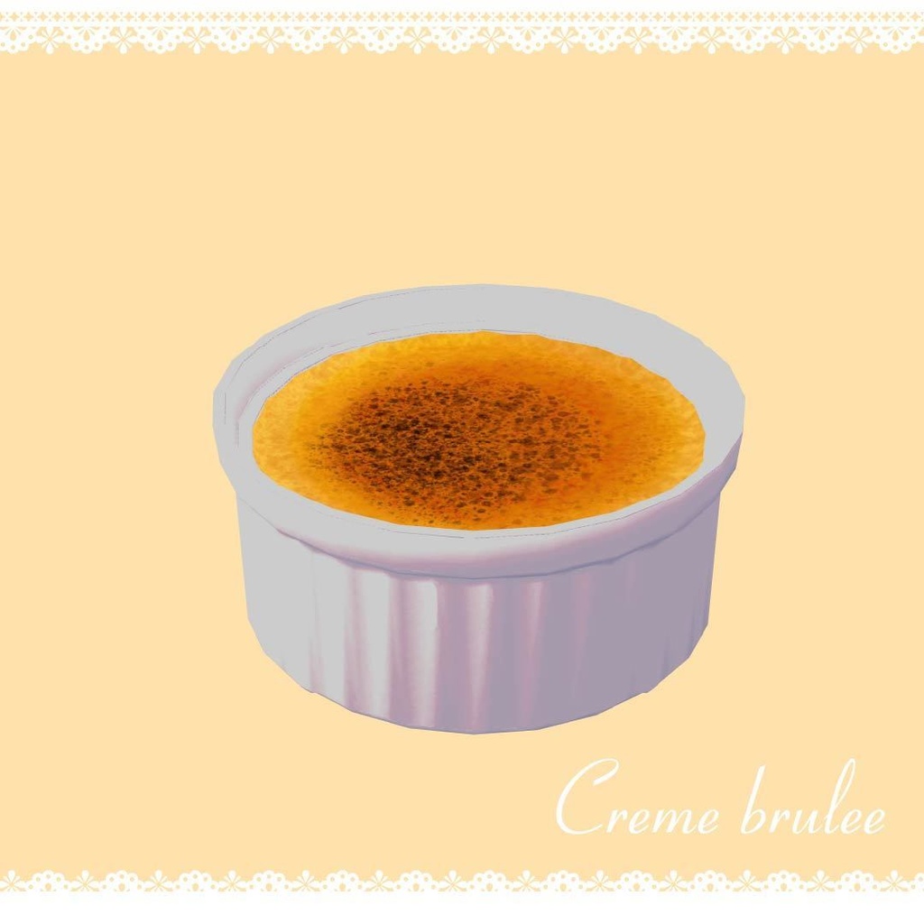 スイーツセット(ロールケーキ&クレームブリュレ)