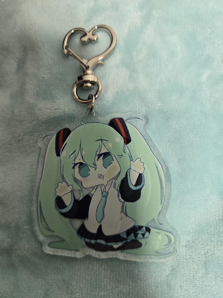 覗き初音ミクアクリルキーホルダー