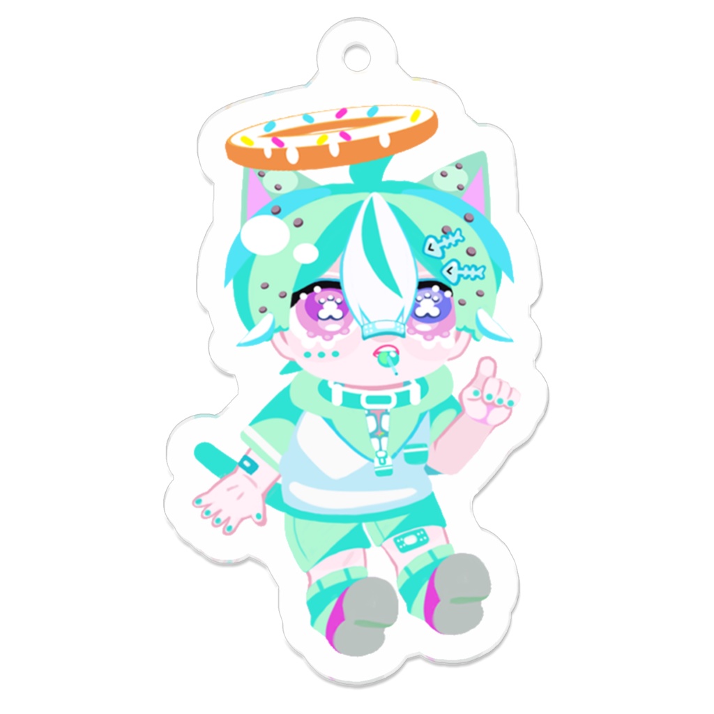 チョコミントキャットアクキー