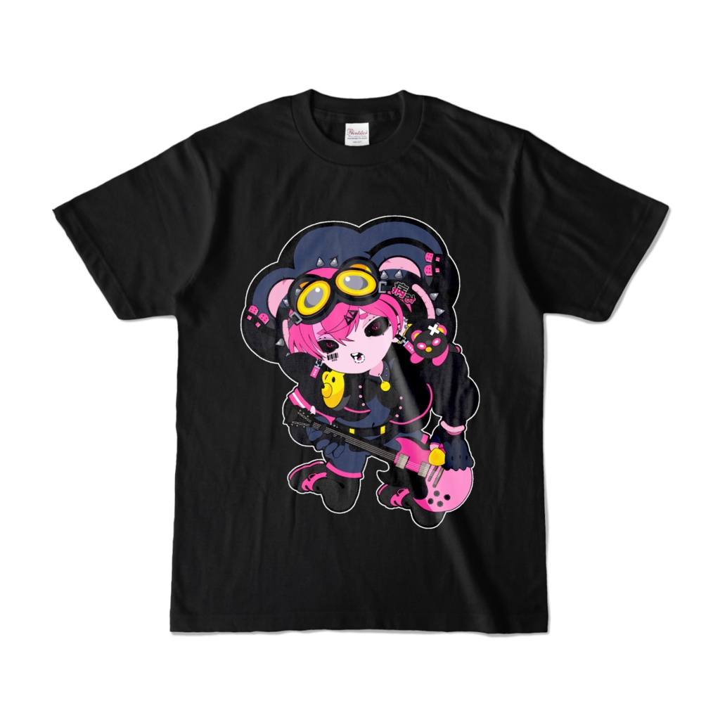 音無劣等生黒熊ロックTシャツ
