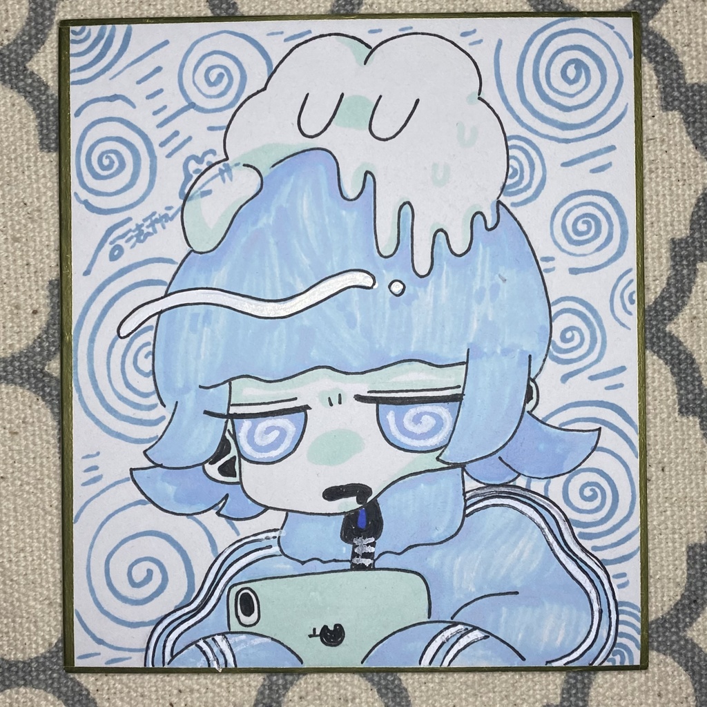 【原画色紙】ぽんこちゅ