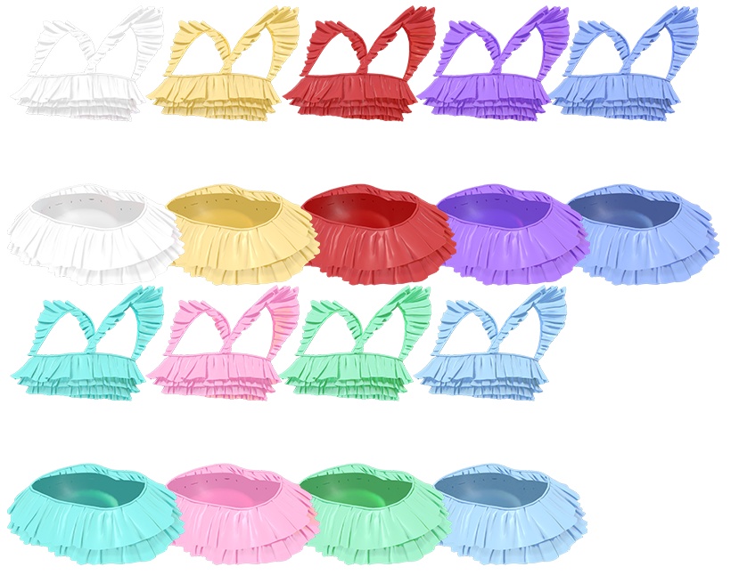 【マヌカ用】Frill Swimsuit-フリル水着【VRChat】