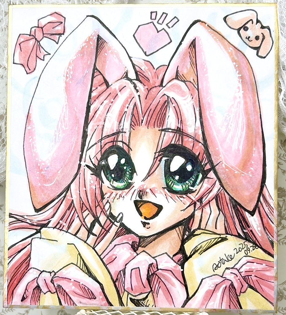 ミニ色紙【うさちゃんローラ】 (悠久幻想曲)