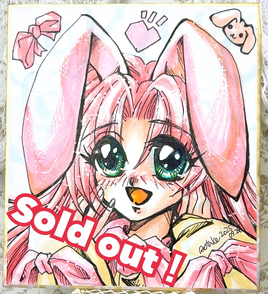 ミニ色紙【うさちゃんローラ】 (悠久幻想曲)