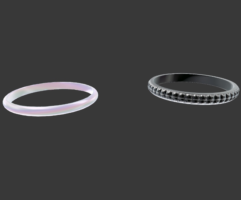 【VRChat】【シンプルリングセット】【舞夜専用ネイルテクスチャ】