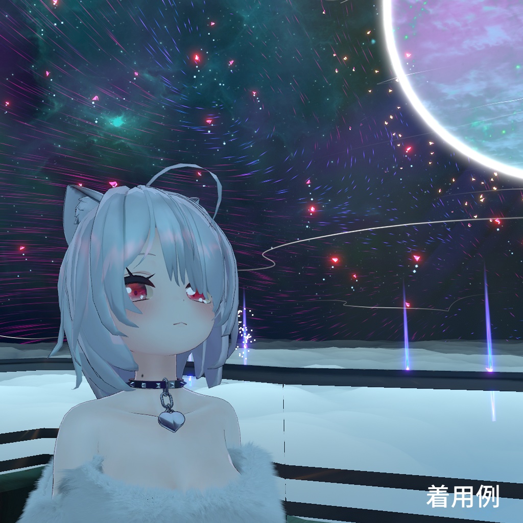 無料3Dモデル】くびわ風南京錠ネックレス【VRChat】 - ぶちストア - BOOTH