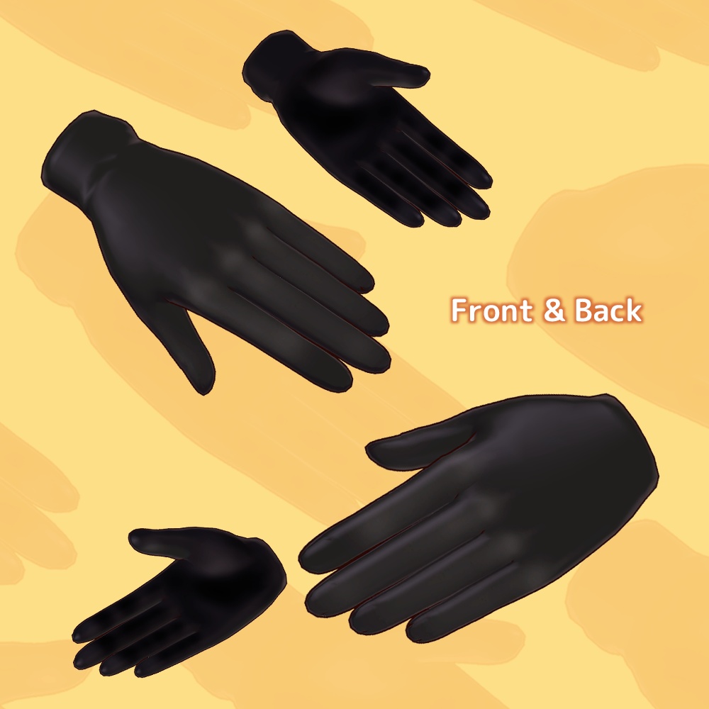 【無料3Dモデル】シンプル手袋(グローブ)舞夜専用【VRChat】