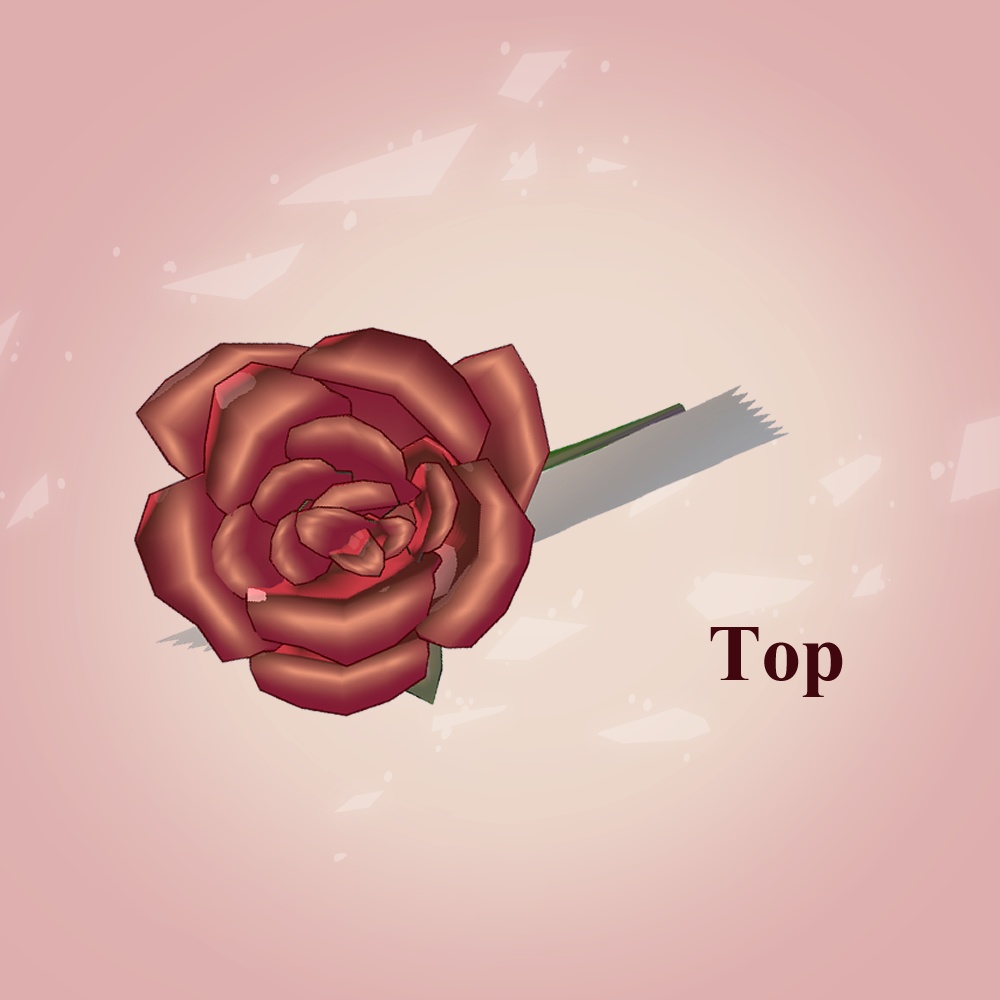 【VRChat向け】ギフト用メッセージカードフラワー【あの人に贈ろう】