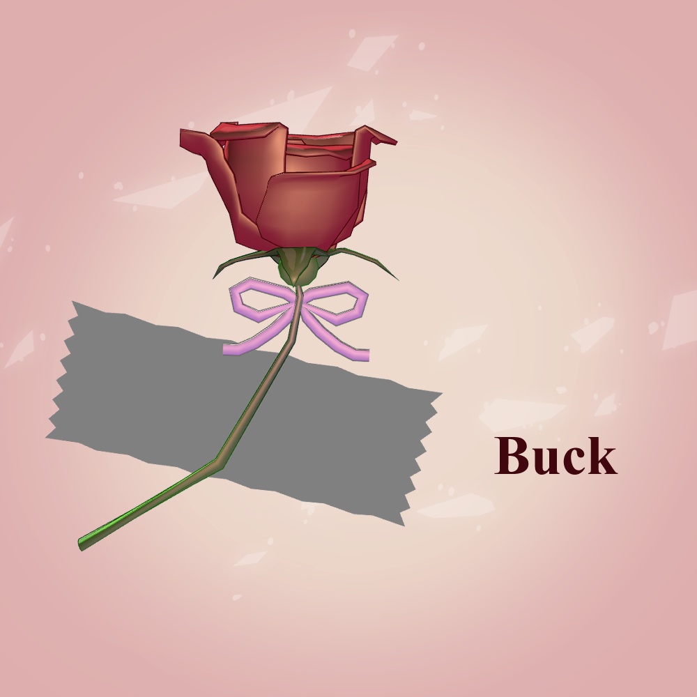 【VRChat向け】ギフト用メッセージカードフラワー【あの人に贈ろう】