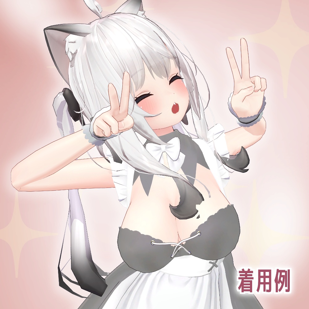 【無料3Dモデル】キュートツインテール【VRChat】