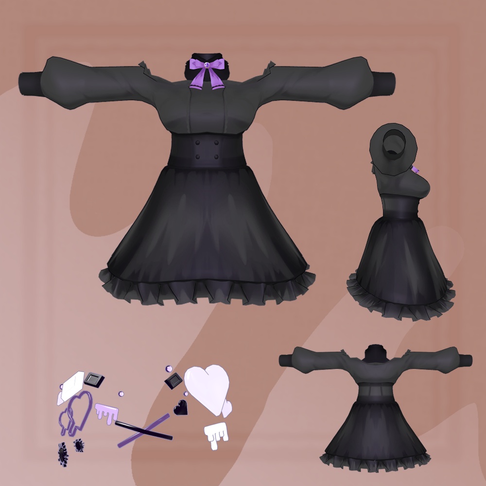 【無料あり】舞夜・桔梗対応 バレンタインデートコーデ【VRChat】