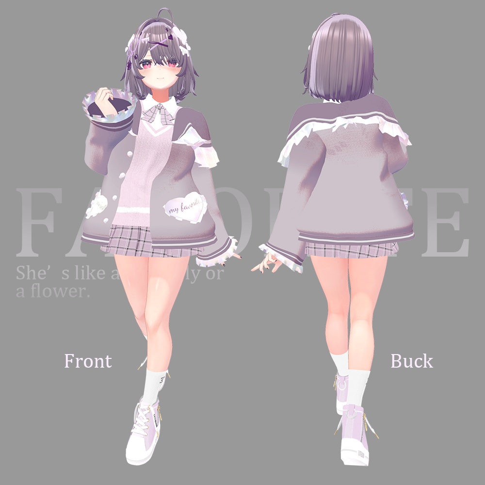 【ひと味違うコーデを・・・】ゆめセーラージャケット -FAVORITE- 複数アバター対応💜