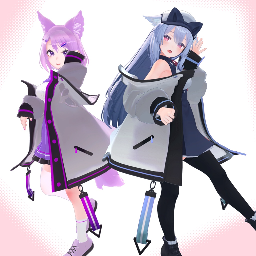 【無料3Dモデル】【ビオラちゃんのテックジャケット】【VRChat】