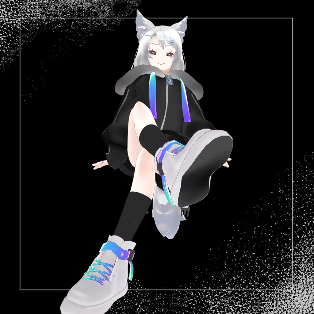 【パーツ売り】Re:End:) ゆるりスポーツスニーカー【VRChat向け】