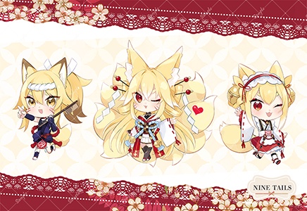 あやかし狐ポストカード