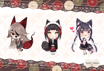 あやかし狐ポストカード