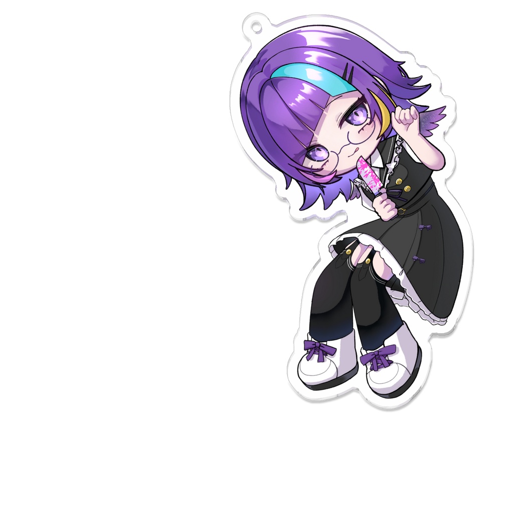 【2】デフォルメ拗らせ堕天使てゃんアクリルキーホルダー