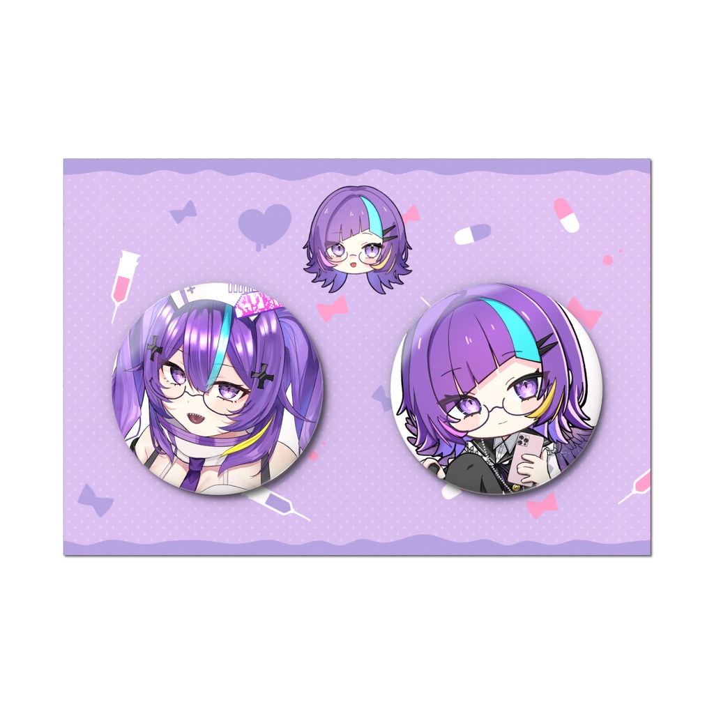 拗らせ堕天使てゃん缶バッジ