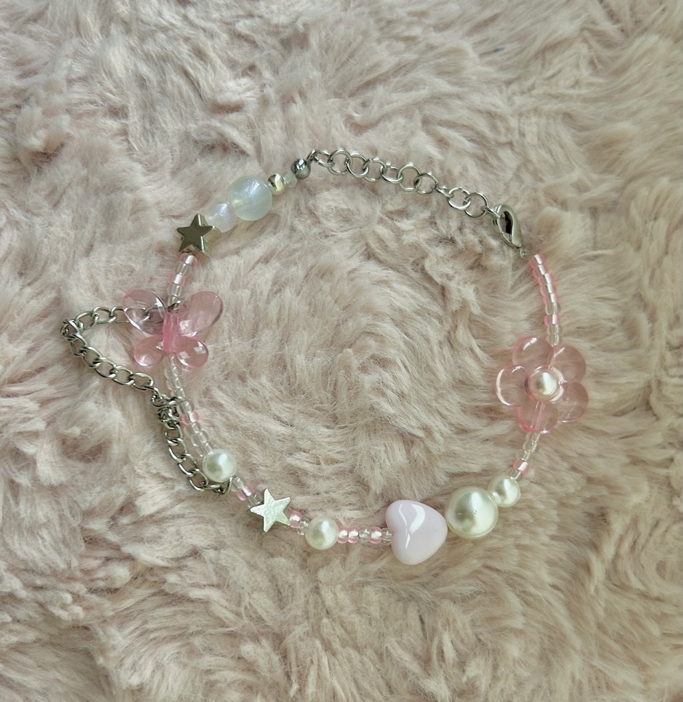 お花畑蝶々ブレスレット⸜🌷︎⸝‍